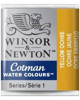 W&N Cotman Watercolours - half napje - yellow ochre