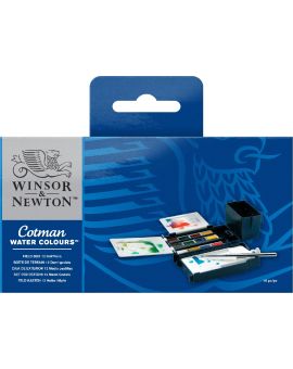 W&N Cotman Watercolour - field box - 12 halve napjes