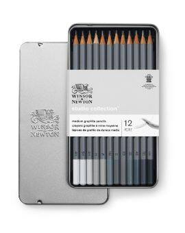 Winsor & Newton Studio - grafietpotloden - 12 stuks
