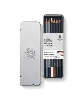 Winsor & Newton Studio - schetspotloden - 6 stuks
