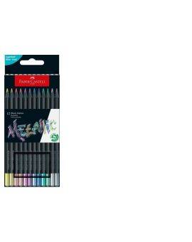 Faber-Castell Black Edition kleurpotloden - 12 stuks - metallic