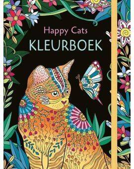 Kleurboek - hardcover - Happy Cats
