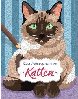 Kleurboek - Kleurplaten op nummer - katten