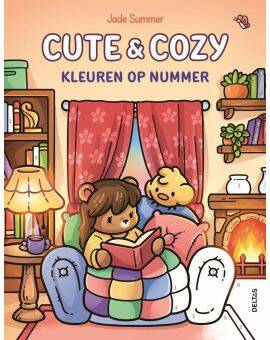 Kleurboek - Cute & Cozy - kleuren op nummer