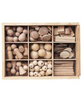 Houten figuren - 260 stuks