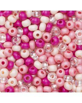 Rocailles - 6/0 - mix cerise