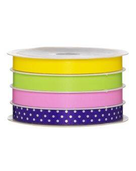 Cadeaulint - 4x 5 meter - felle kleuren