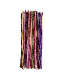 Chenilledraad - 50 stuks - crazy stripes