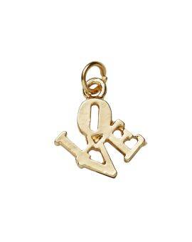 Charm Series hanger - LOVE goudkleurig