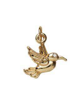 Charm Series hanger - vogel goudkleurig