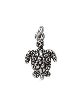 Charm Series hanger - schildpad zilverkleurig