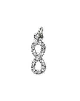 Charm Series hanger - infinity zilverkleurig