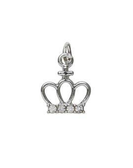 Charm Series hanger - kroon zilverkleurig