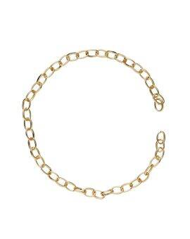 Charm Series ketting ovaal - 18 cm - goudkleurig