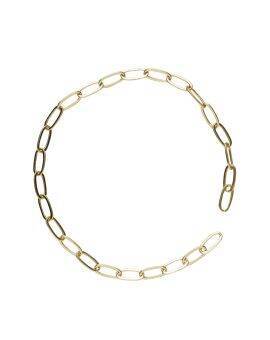 Charm Series ketting pilvorm - 18 cm - goudkleurig