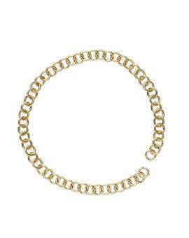 Charm Series ketting rond - 18 cm - goudkleurig
