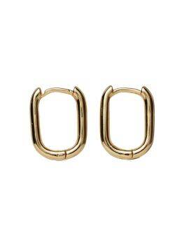 Charm Series oorbellen ovaal - goudkleurig