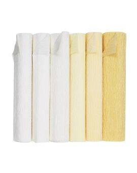 Crêpepapier set - 6 stuks - Ivory Dreams
