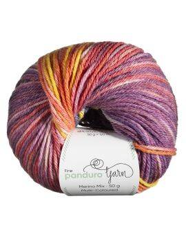 Panduro garen Merino Mix Multi-Coloured - lila