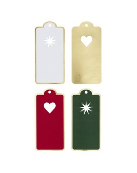 Tags - 40 stuks - kerstmix
