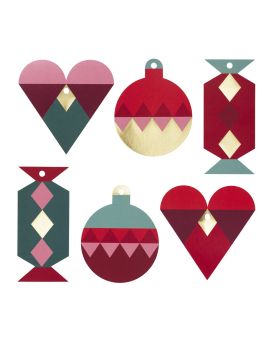 Tags - 36 stuks - kerstvreugde