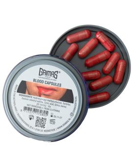 Grimas bloedcapsules - 10 stuks