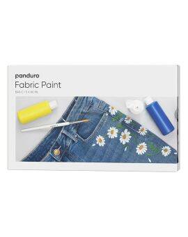 Panduro Fabric Paint - 5x 80 ml - basic