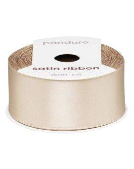 Satijnlint - 25 mm - beige