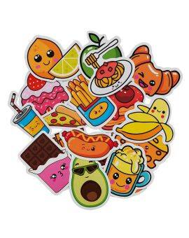 Big stickers set - 50 stuks - eten