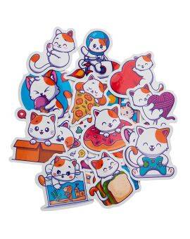 Big stickers set - 50 stuks - katten