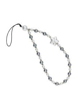 Telefoonkoord - 18 cm - wit/zilver