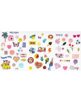 Iron-on plaatjes - vinyl - 3 vellen