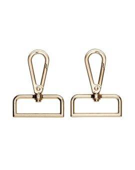 Karabijnhaak metaal - 45 mm - goudkleurig