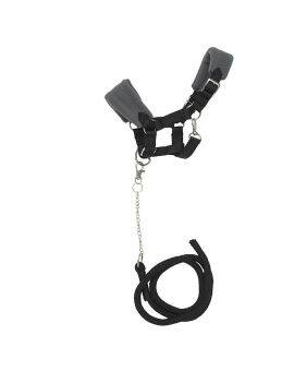 Hobby Horse - halster met halstertouw - zwart