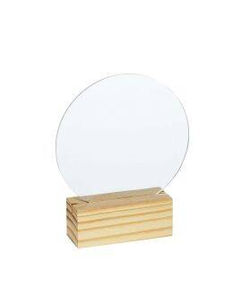 Acrylplaat met houder - rond