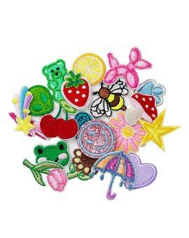 Iron-on plaatjes - 20 stuks - cute & fruity