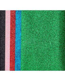 Strijkfolie glitter - 5 vellen - 10x15 cm