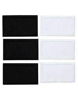 Stoffen labels - 6 stuks