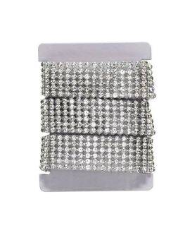 Iron-on strass lint - 20 mm - 1 meter