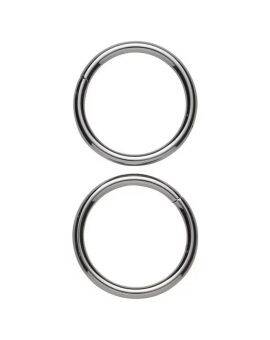 O-ringen - 4 cm - 2 stuks - zilverkleurig