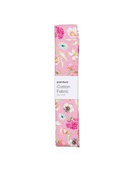 Stof katoen - 100 x 70 cm - flower pink