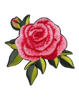 Iron-on plaatje - roze roos