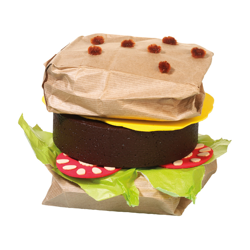 Koe Sluier pak pipoos | surprise broodje hamburger