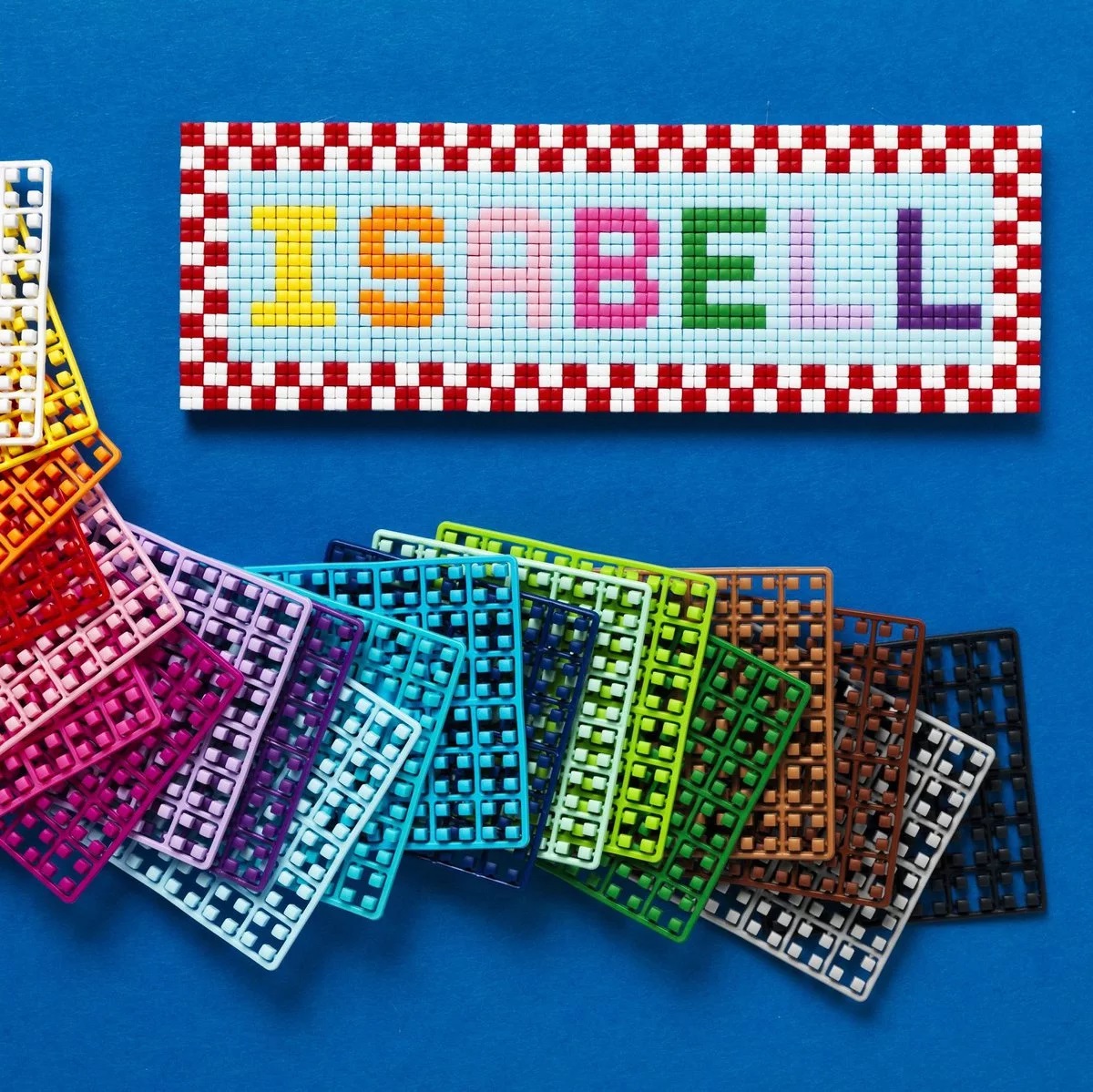 een pixel naamplaatje een pixel naamplaatje