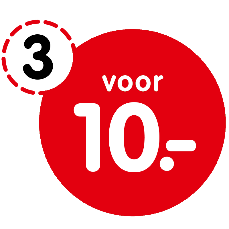 3 voor €10