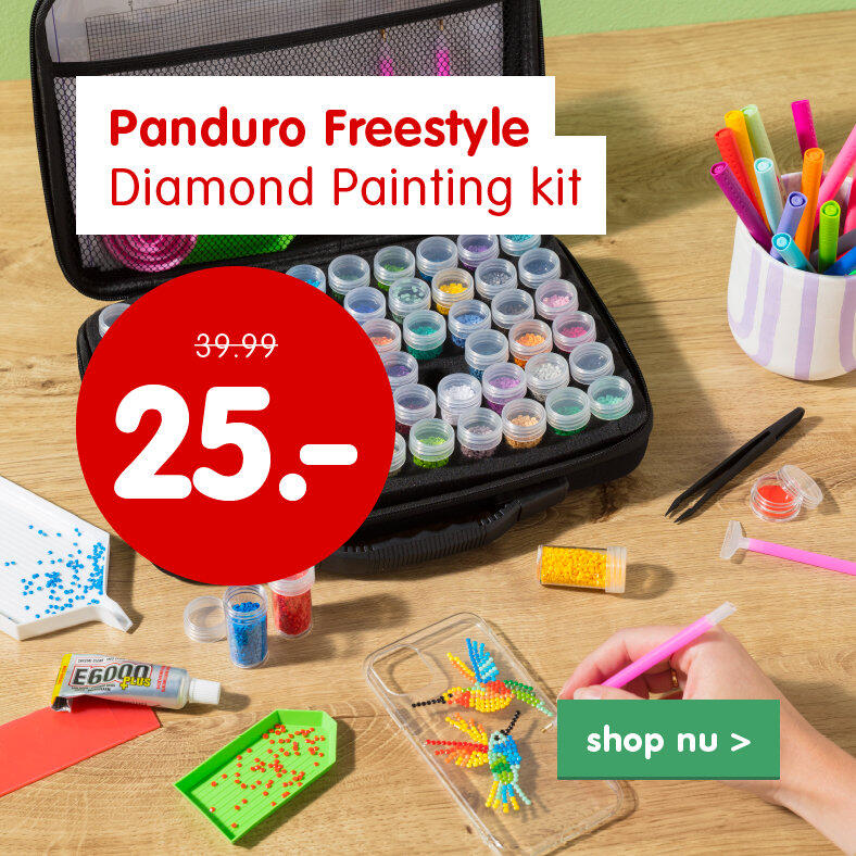 Aanbieding Panduro Freestyle Diamond Painting kit
