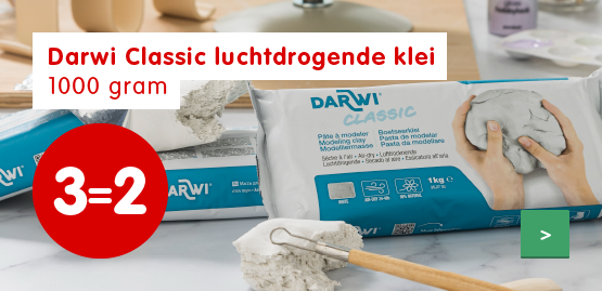 Aanbieding Darwi Classic luchtdrogende klei 1000 gram