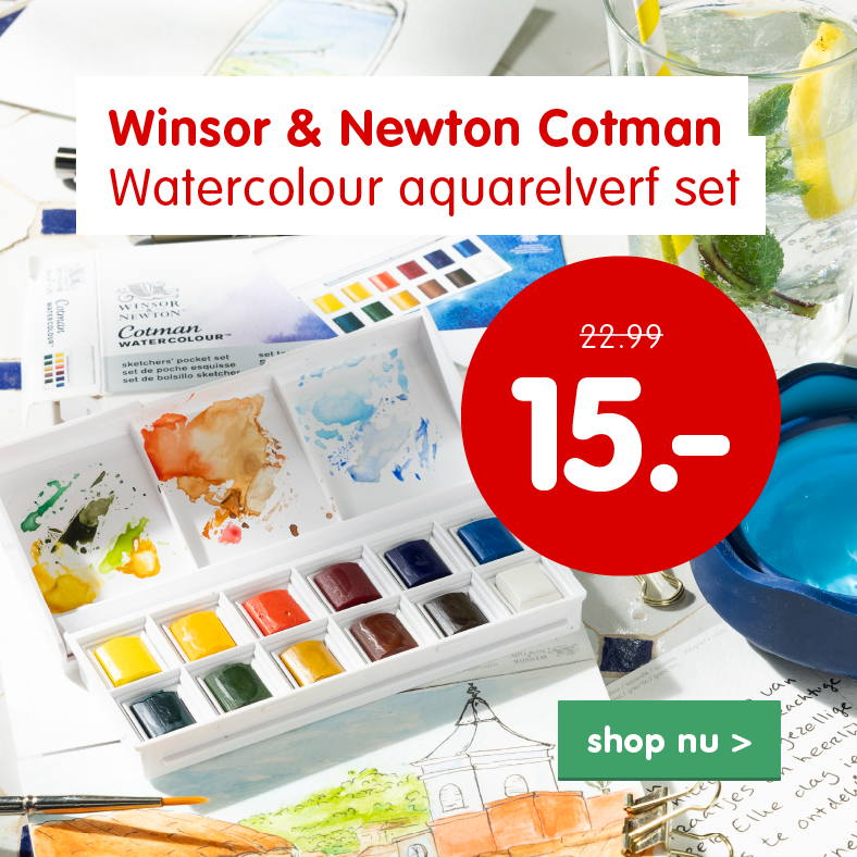 Aanbieding Winsor & Newton Cotman Watercolour pocketbox