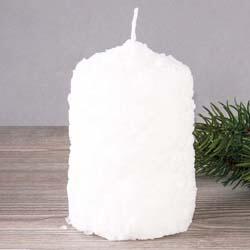 snowy candle