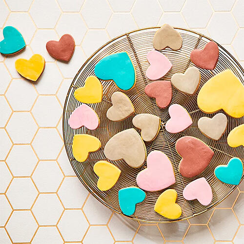 hartjeskoekjes met fondant